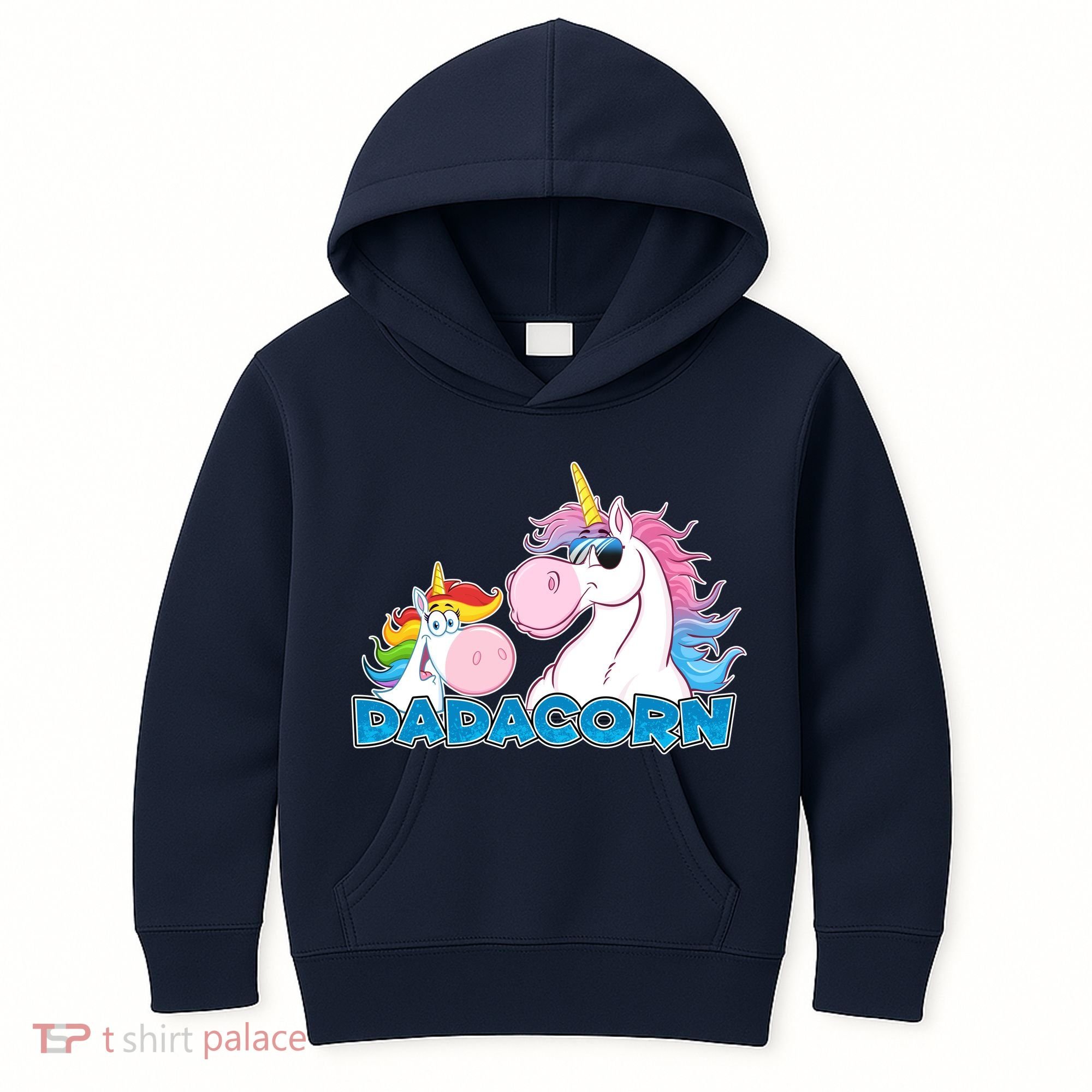 Dadacorn Dad Unicorn Kids Hoodie