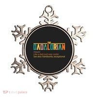Dadalorian Definition Like A Dad But Way Cooler Ornament thumb 0