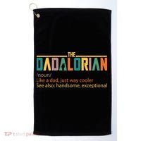 Dadalorian Definition Like A Dad But Way Cooler Golf Towel thumb 0