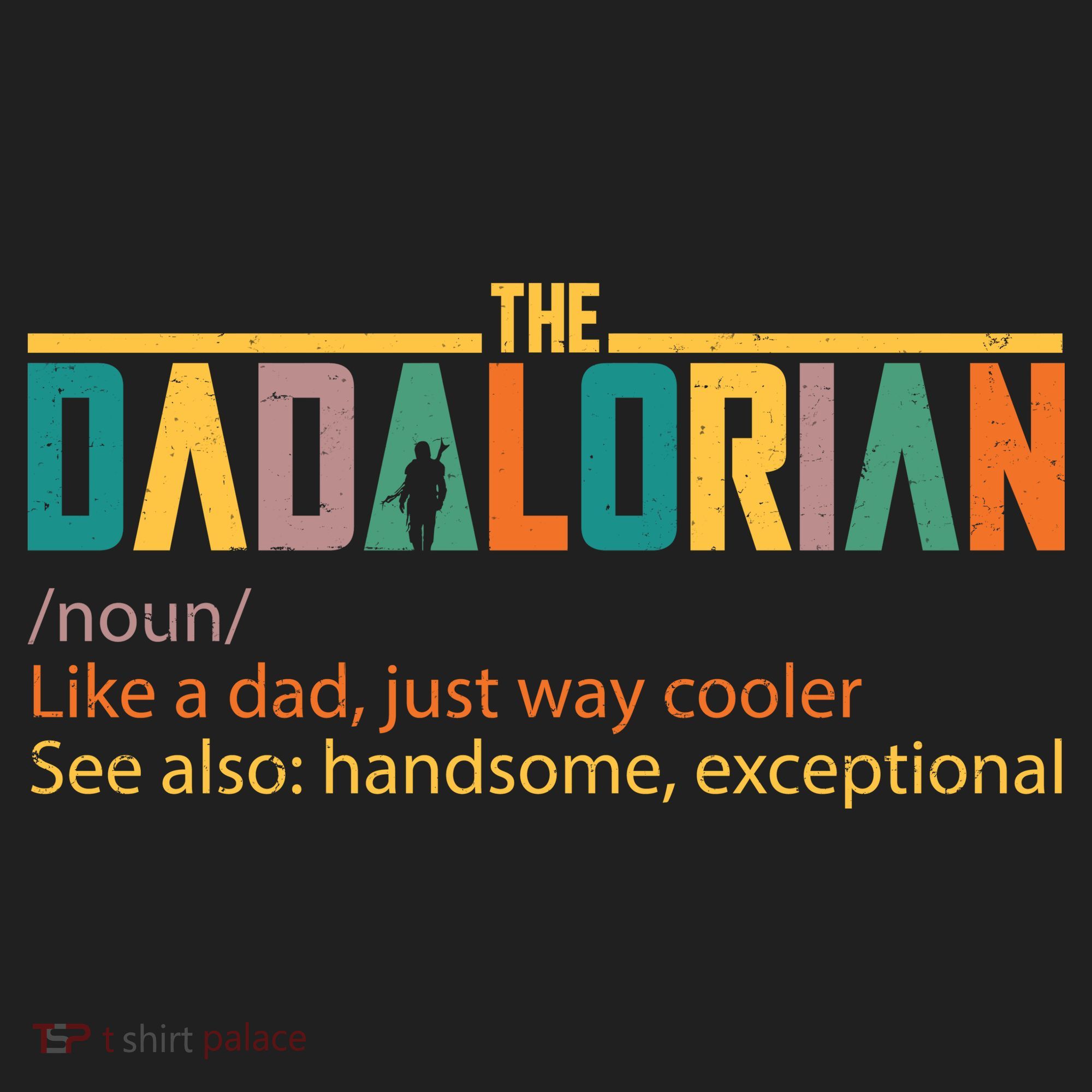 Dadalorian Definition Like A Dad But Way Cooler Golf Towel