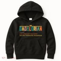 Dadalorian Definition Like A Dad But Way Cooler Kids Hoodie thumb 0