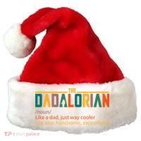 Dadalorian Definition Like A Dad But Way Cooler Santa Hat thumb 0