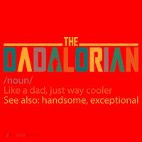 Dadalorian Definition Like A Dad But Way Cooler Santa Hat thumb 1
