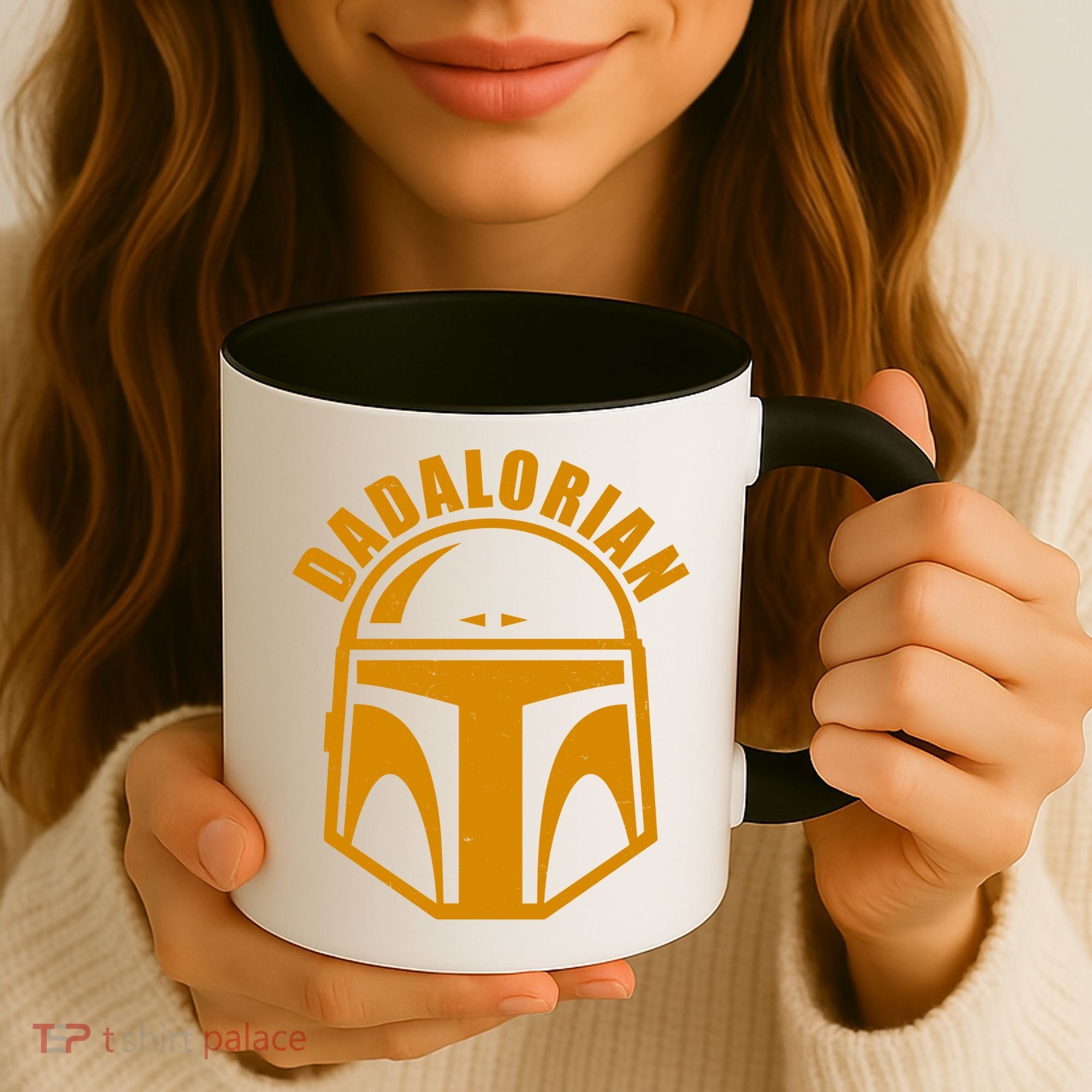 Dadalorian Helmet Coffee Mug