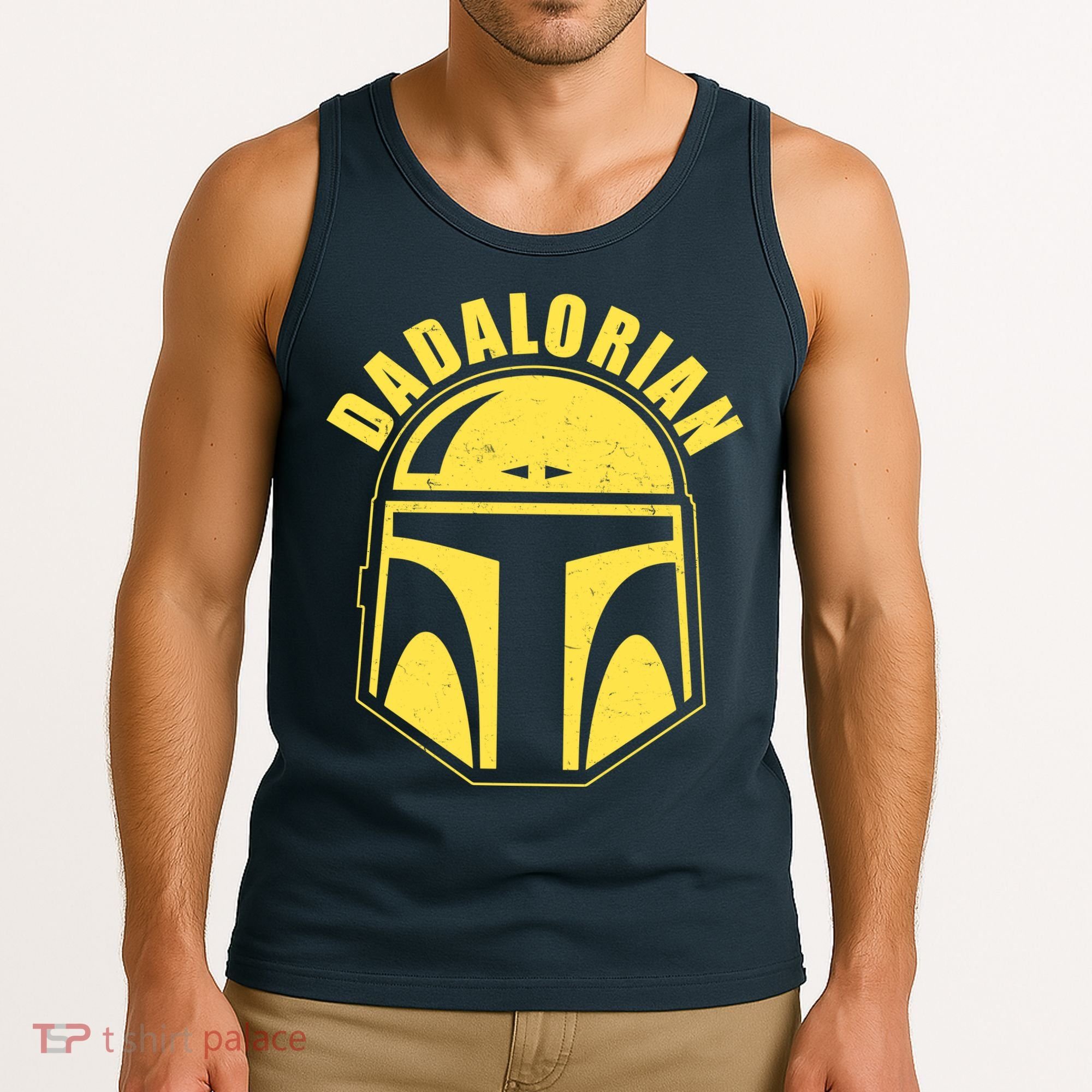 Dadalorian Helmet Tank Top