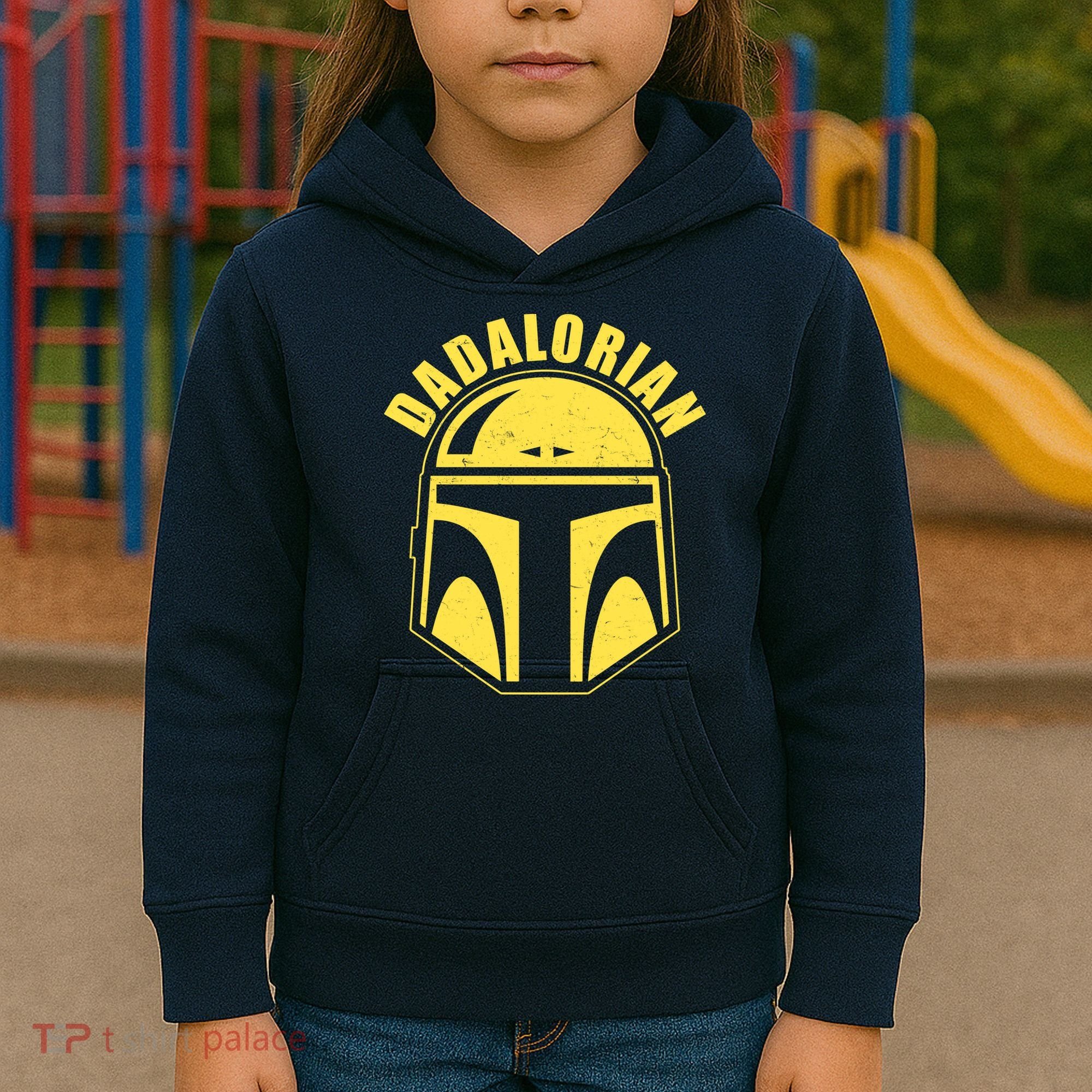 Dadalorian Helmet Kids Hoodie