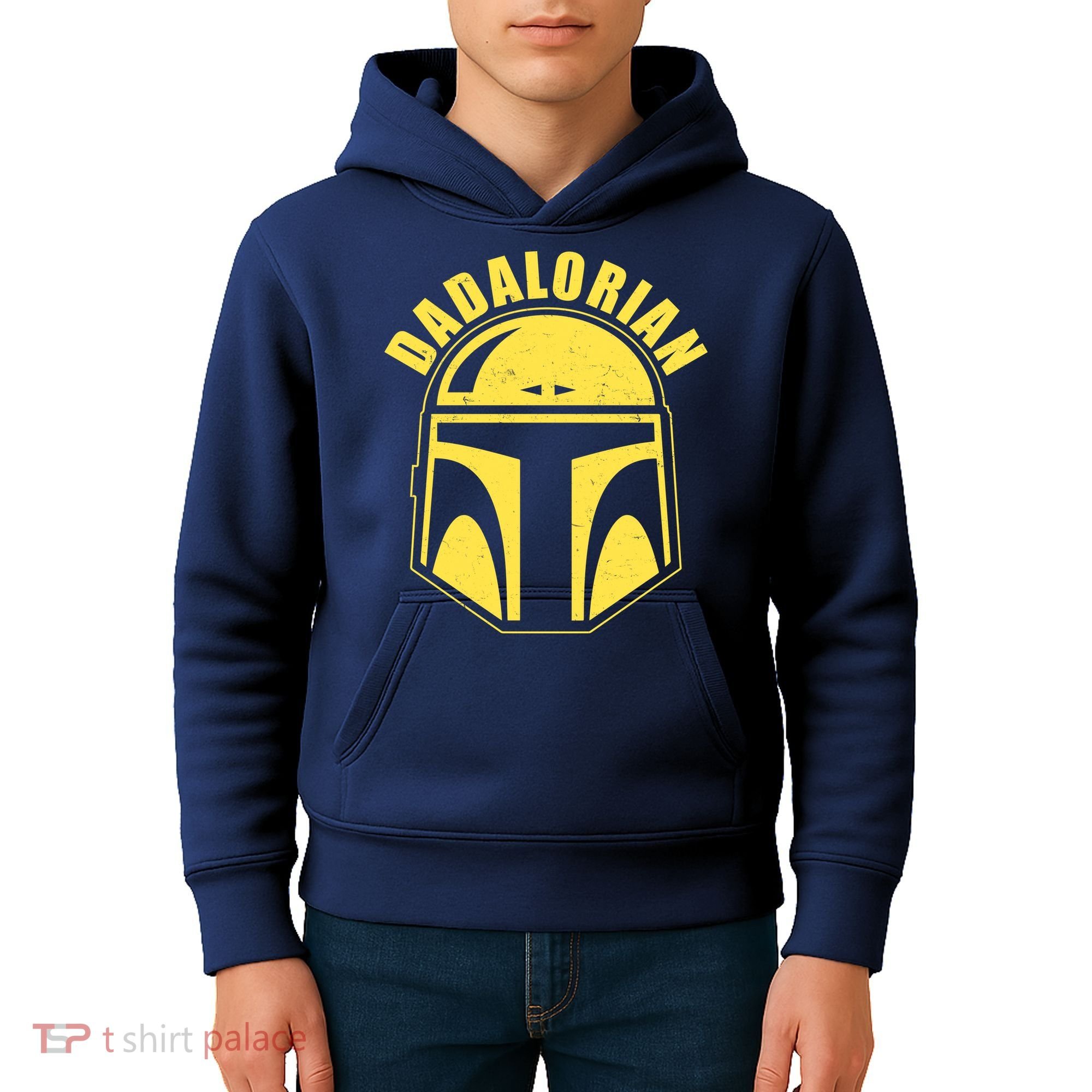Dadalorian Helmet Kids Hoodie
