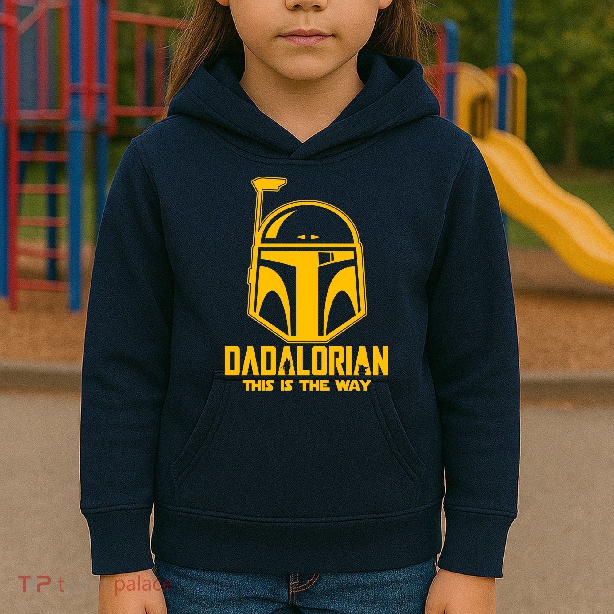 Dadalorian This Is A Way Kids Hoodie