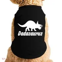 Dadasaurus Dinosaur Father's Day Doggie Tank thumb 0