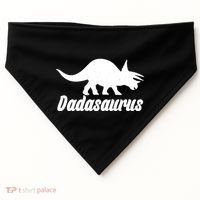 Dadasaurus Dinosaur Father's Day USA-Made Doggie Bandana thumb 0