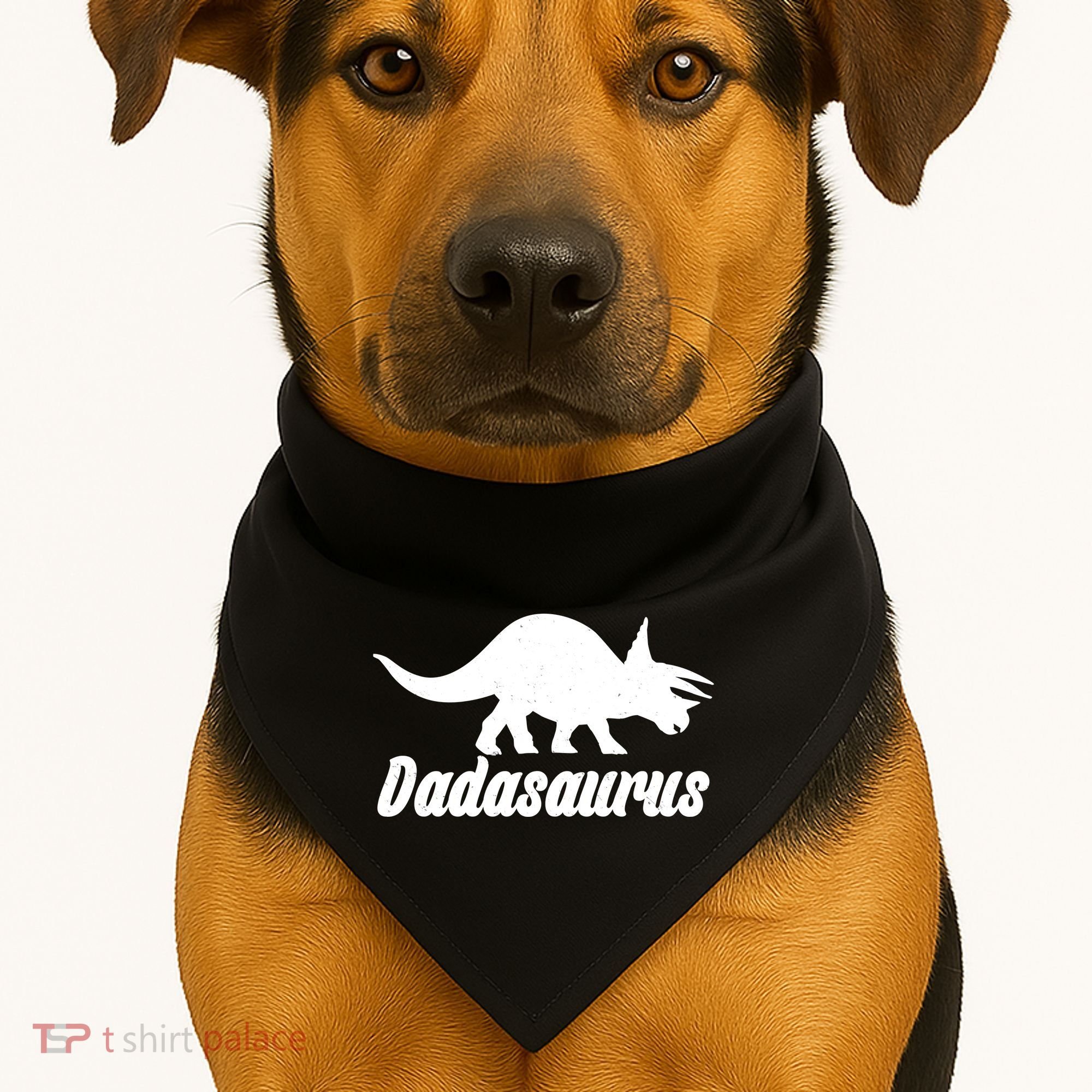 Dadasaurus Dinosaur Father's Day USA-Made Doggie Bandana