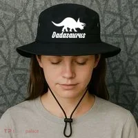 Dadasaurus Dinosaur Father's Day Bucket Hat thumb 3