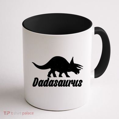 Dadasaurus Dinosaur Father's Day Coffee Mug back