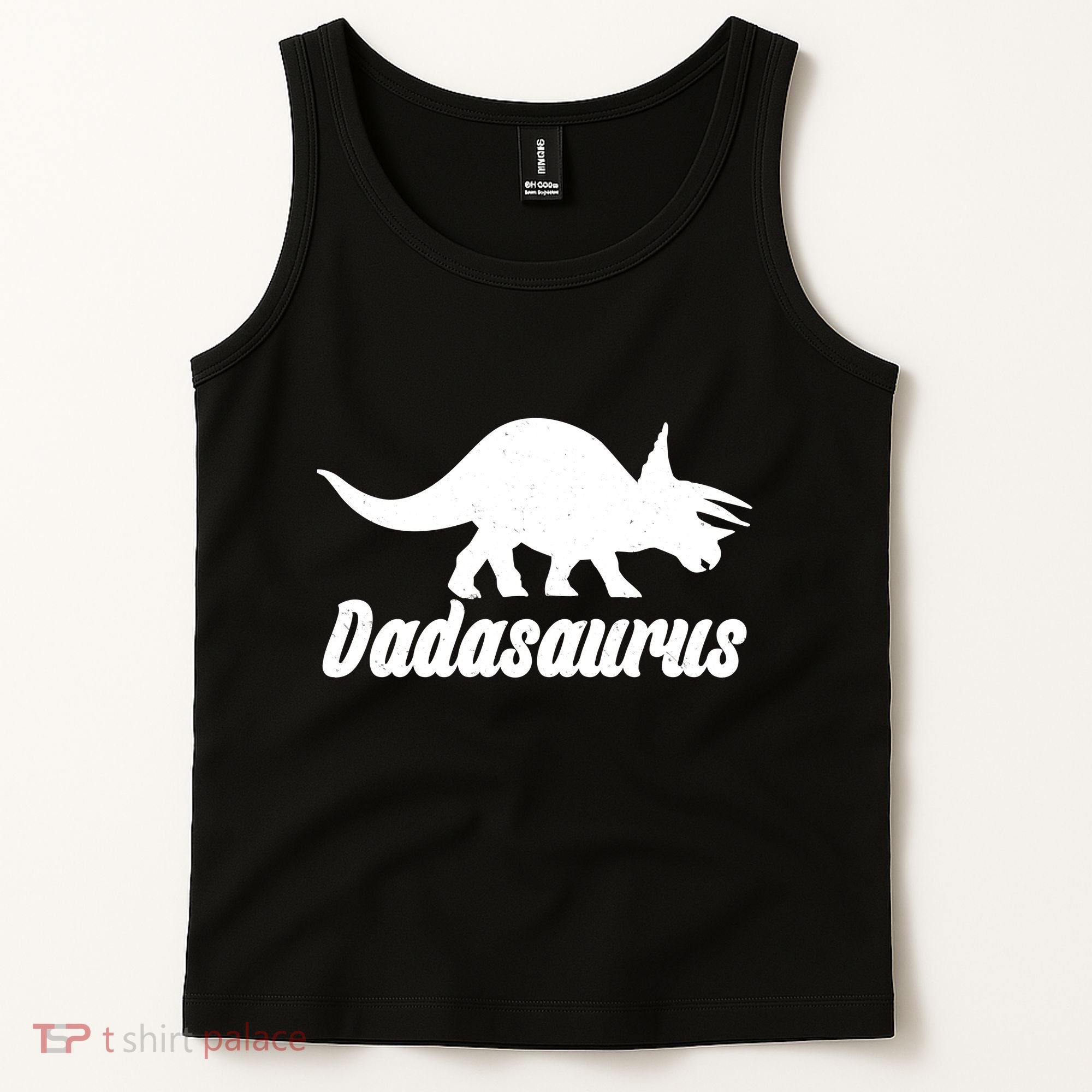 Dadasaurus Dinosaur Father's Day Tank Top