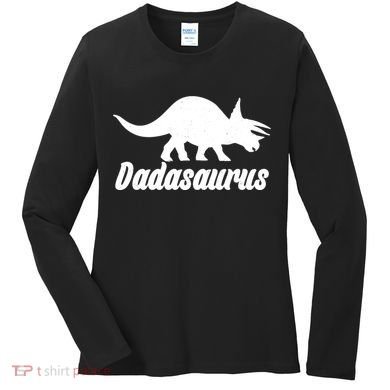 Dadasaurus Dinosaur Father's Day Women's Long Sleeve Shirt