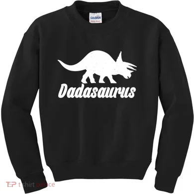 Dadasaurus Dinosaur Father's Day Kids Sweatshirt