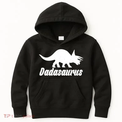 Dadasaurus Dinosaur Father's Day Kids Hoodie