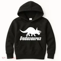 Dadasaurus Dinosaur Father's Day Kids Hoodie thumb 0