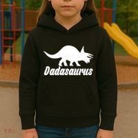 Dadasaurus Dinosaur Father's Day Kids Hoodie thumb 3