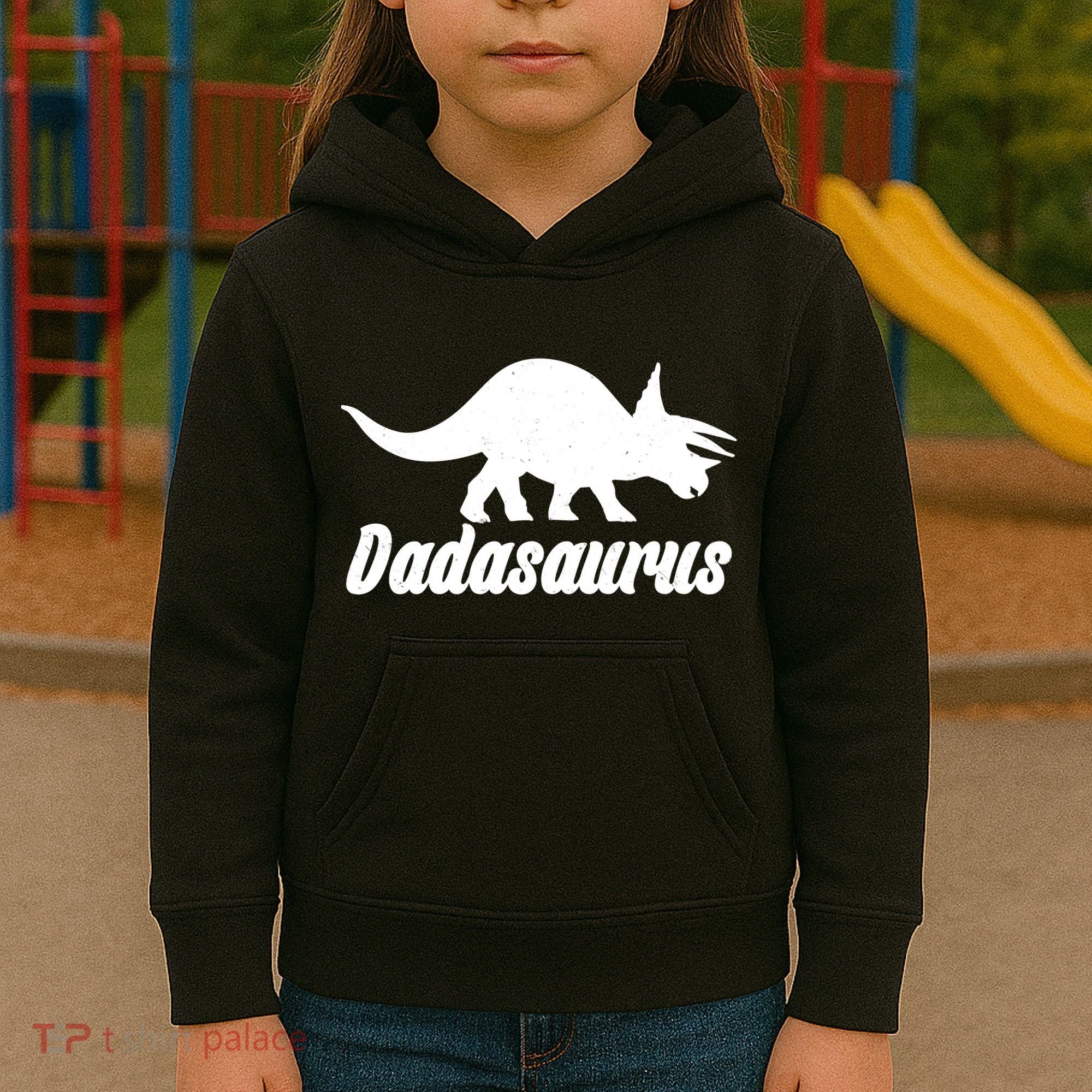 Dadasaurus Dinosaur Father's Day Kids Hoodie