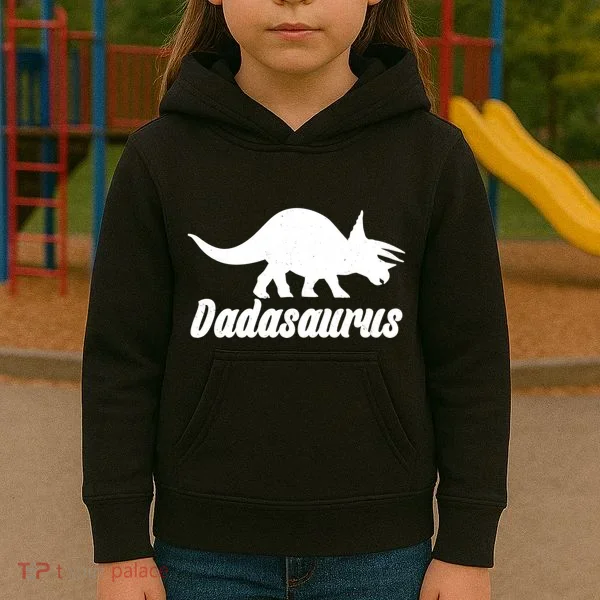Dadasaurus Dinosaur Father's Day Kids Hoodie