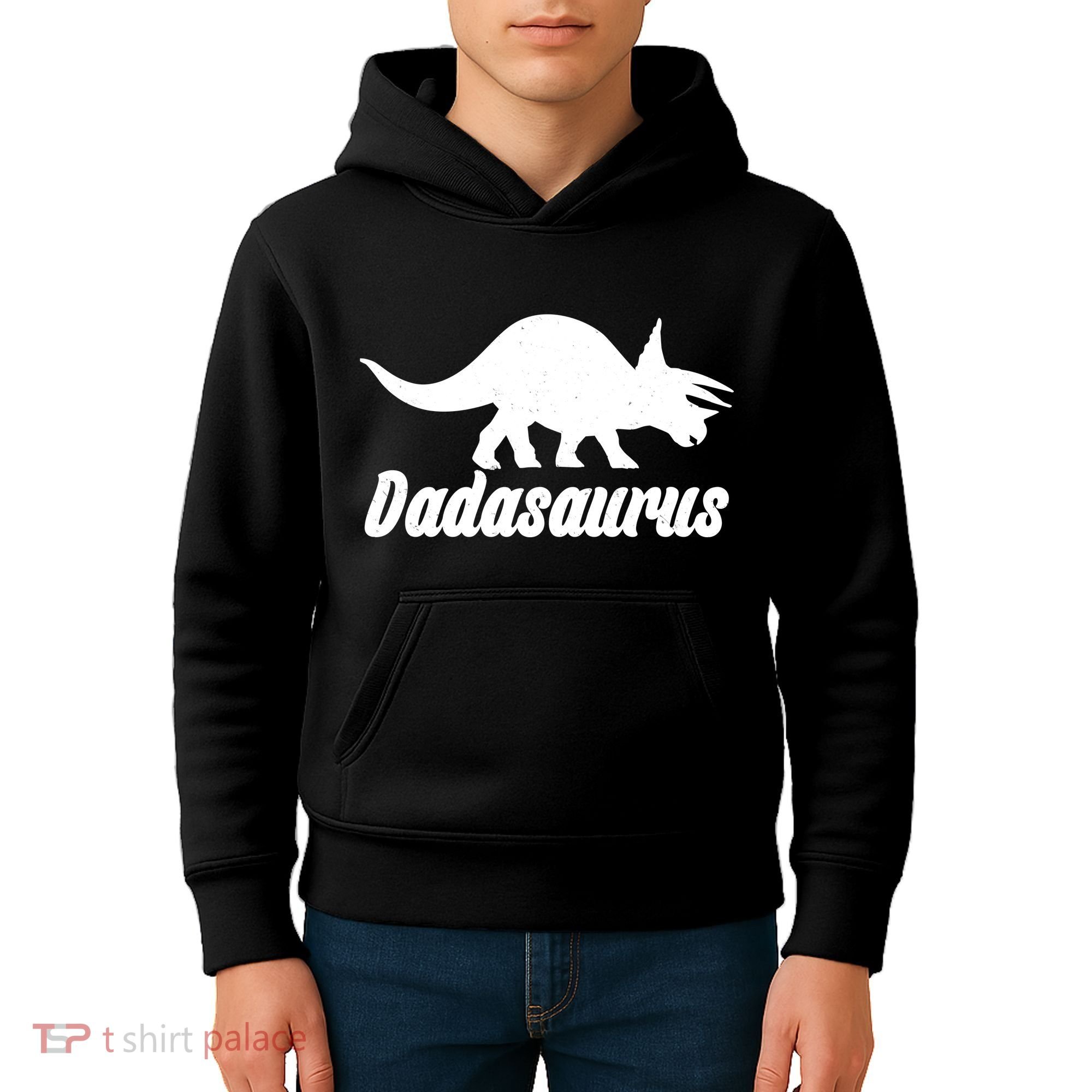 Dadasaurus Dinosaur Father's Day Kids Hoodie