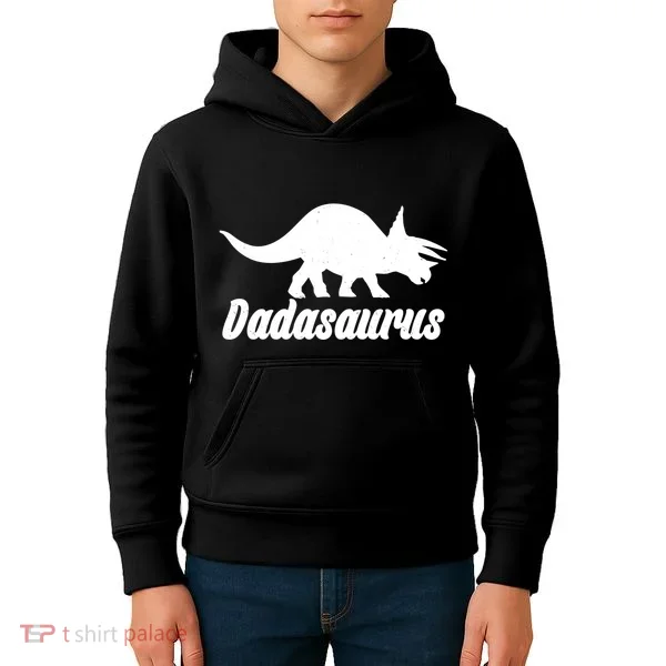 Dadasaurus Dinosaur Father's Day Kids Hoodie