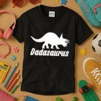 Dadasaurus Dinosaur Father's Day Kids T-Shirt thumb 3