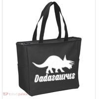 Dadasaurus Dinosaur Father's Day Tote Bag thumb 2