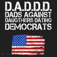 DADDD Dads Against Daughters Dating Democrats Golf Towel thumb 3