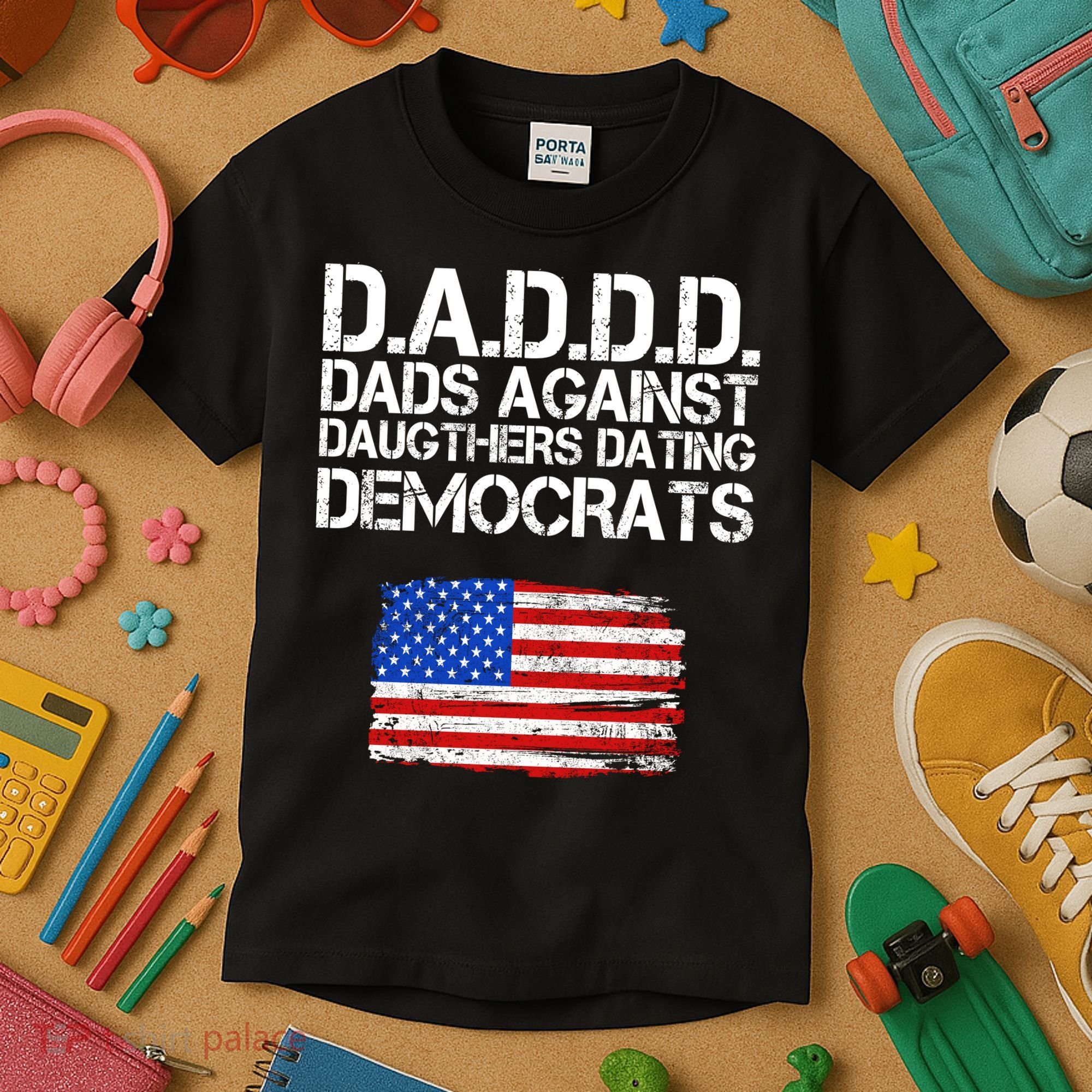 DADDD Dads Against Daughters Dating Democrats Kids T-Shirt