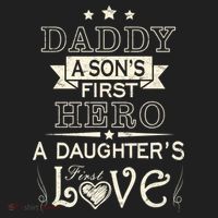 Daddy A Son's First Hero Daughters First Love Women's Sweatshirt thumb 2