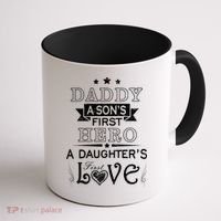 Daddy A Son's First Hero Daughters First Love Coffee Mug thumb 1