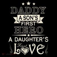 Daddy A Son's First Hero Daughters First Love Coaster thumb 2