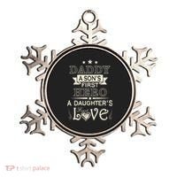 Daddy A Son's First Hero Daughters First Love Ornament thumb 0
