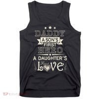 Daddy A Son's First Hero Daughters First Love Tank Top thumb 0