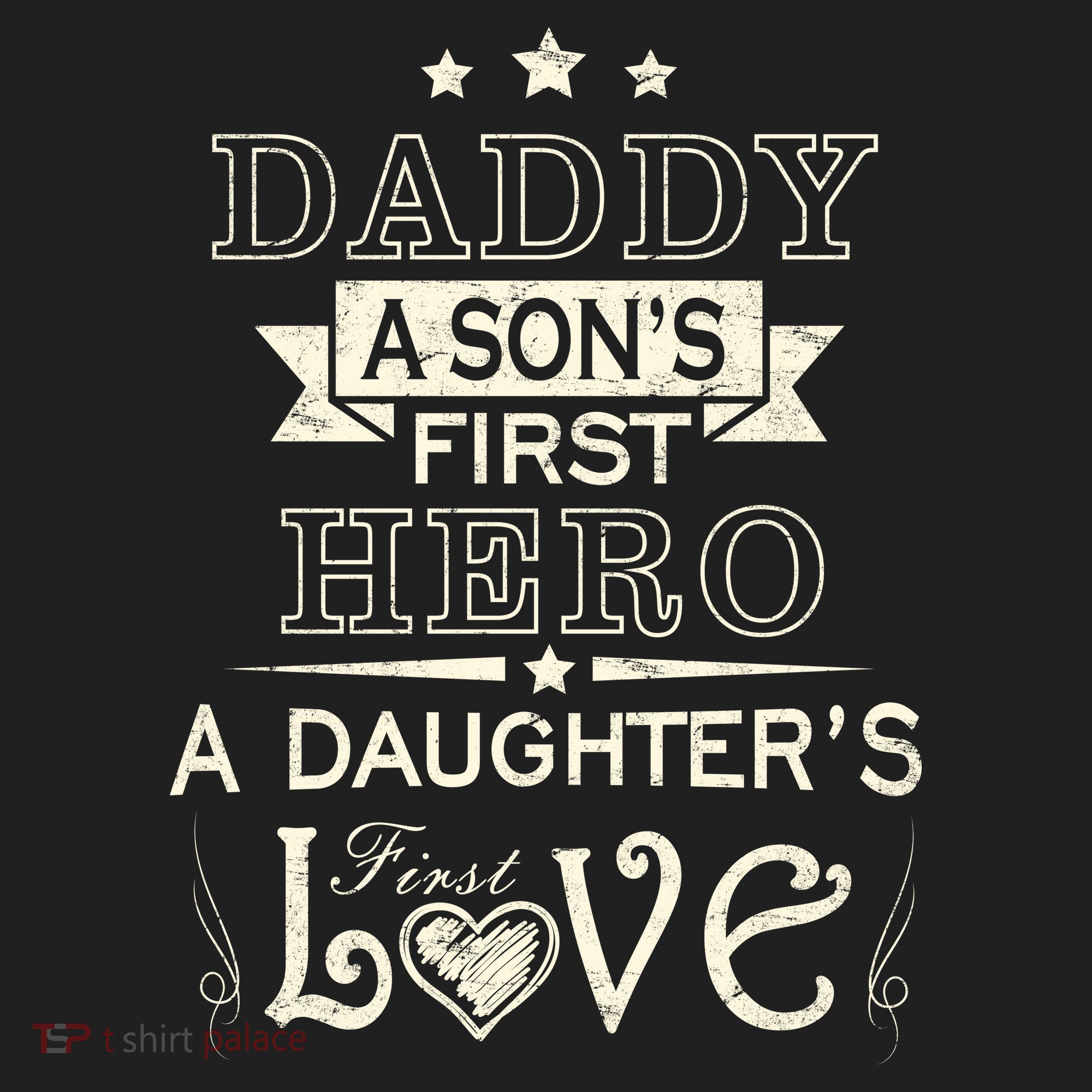 Daddy A Son's First Hero Daughters First Love Golf Towel