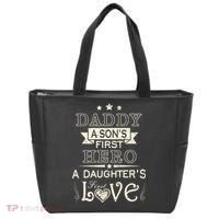 Daddy A Son's First Hero Daughters First Love Tote Bag thumb 0