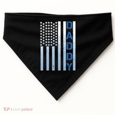 Daddy America Flag USA-Made Doggie Bandana