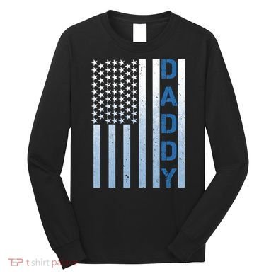 Daddy America Flag Long Sleeve Shirt