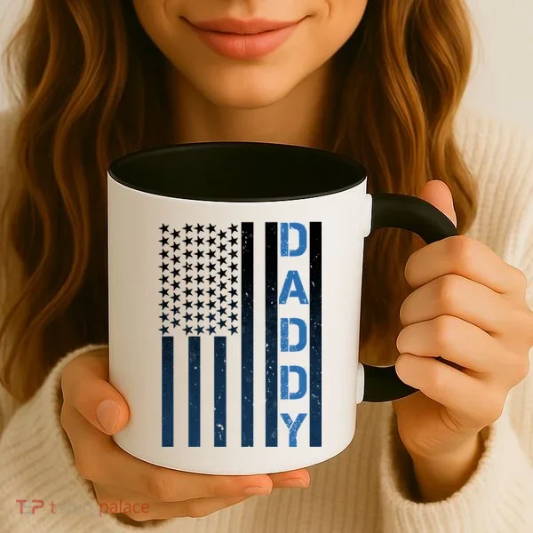 Daddy America Flag Coffee Mug