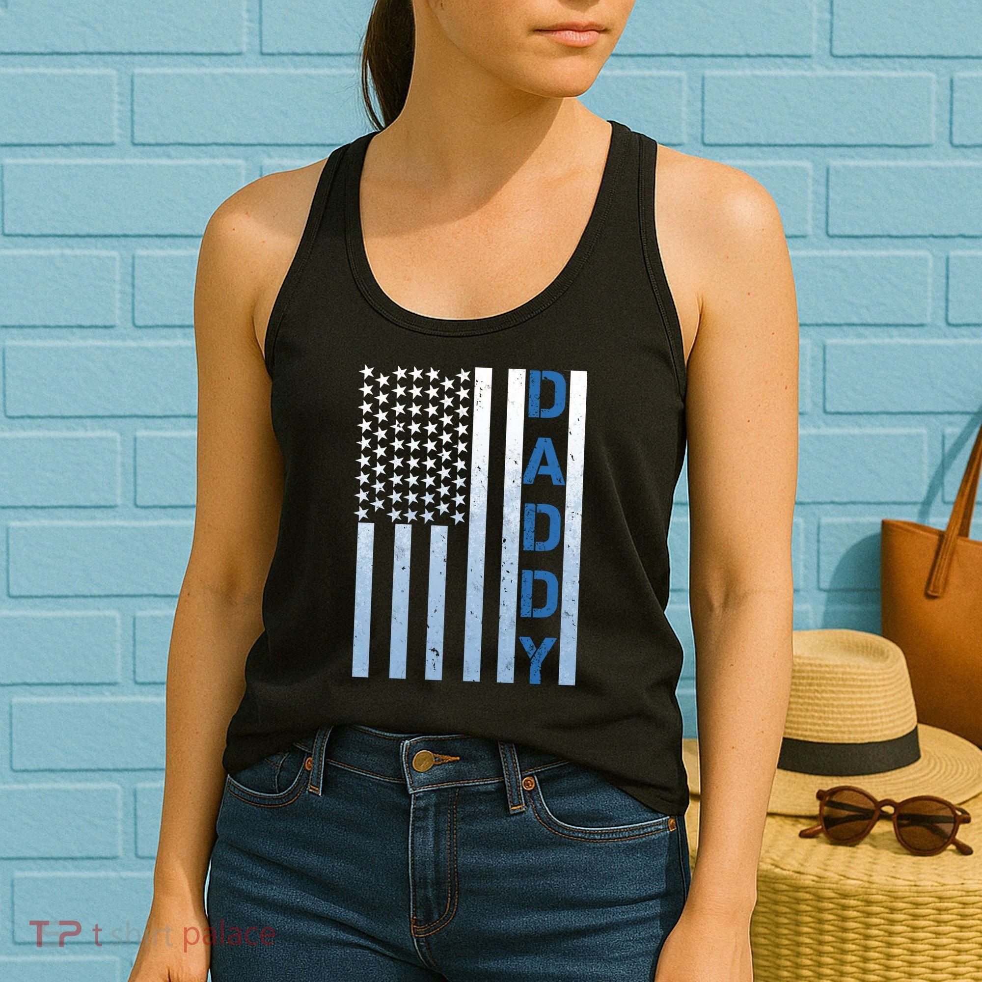 Daddy America Flag Women's Tank Top