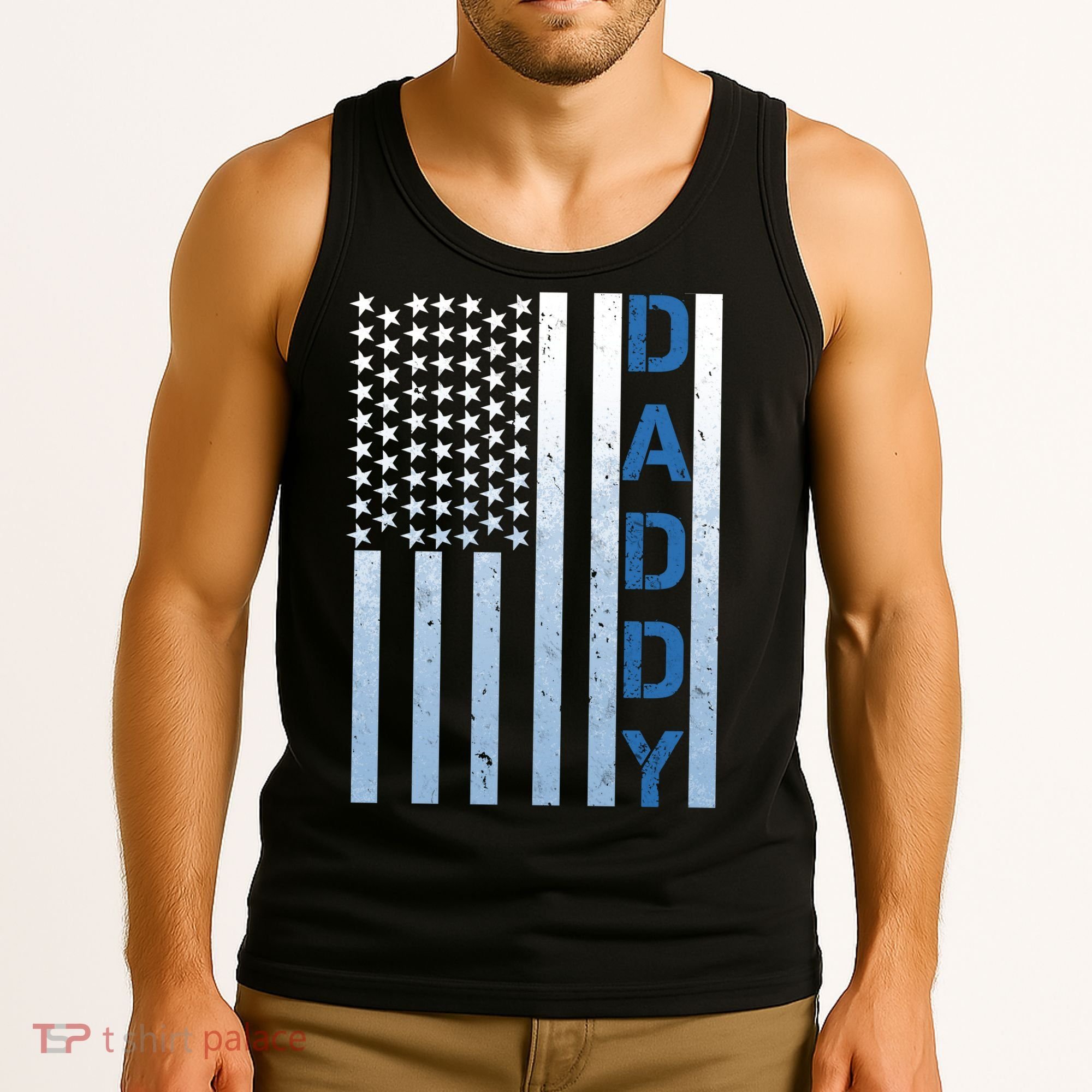 Daddy America Flag Tank Top