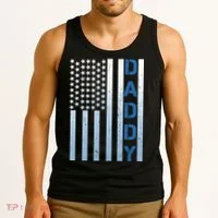 Daddy America Flag Tank Top thumb 3