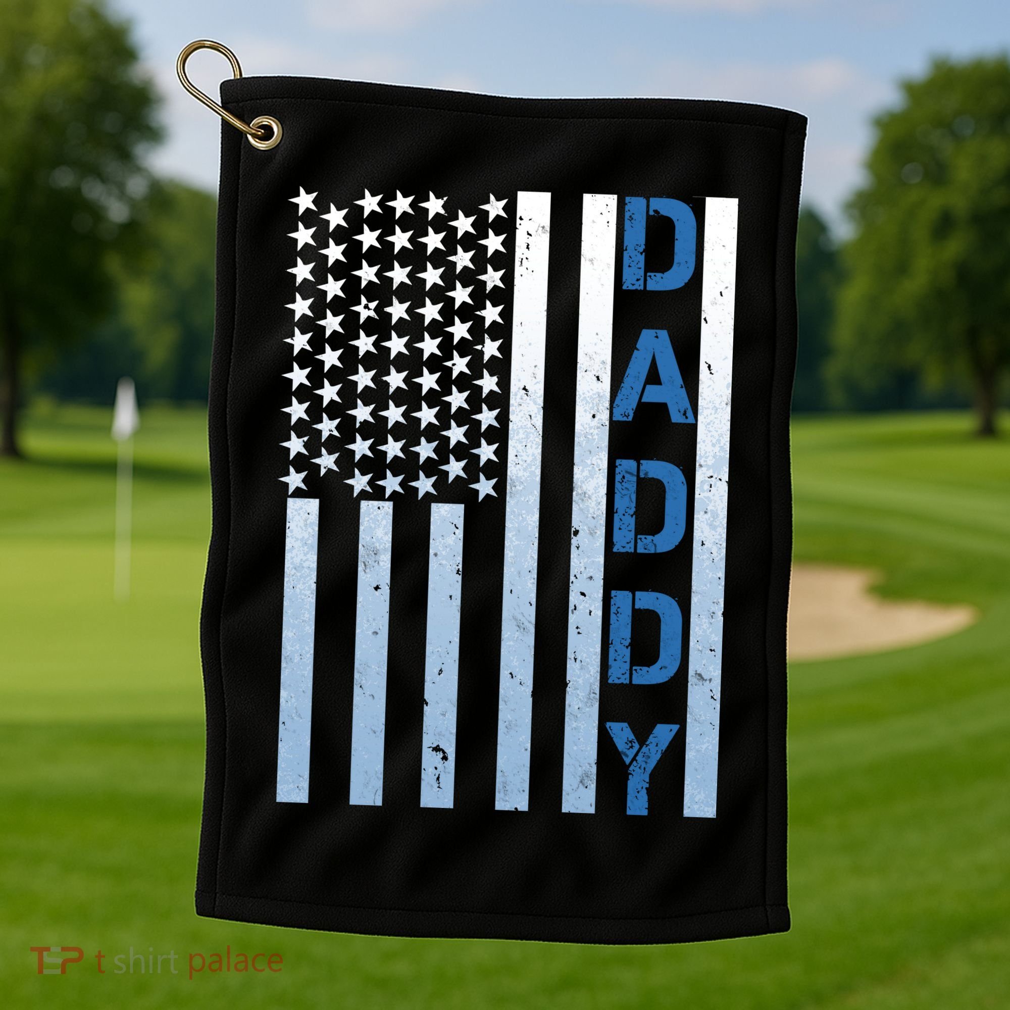 Daddy America Flag Golf Towel