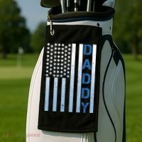 Daddy America Flag Golf Towel thumb 2