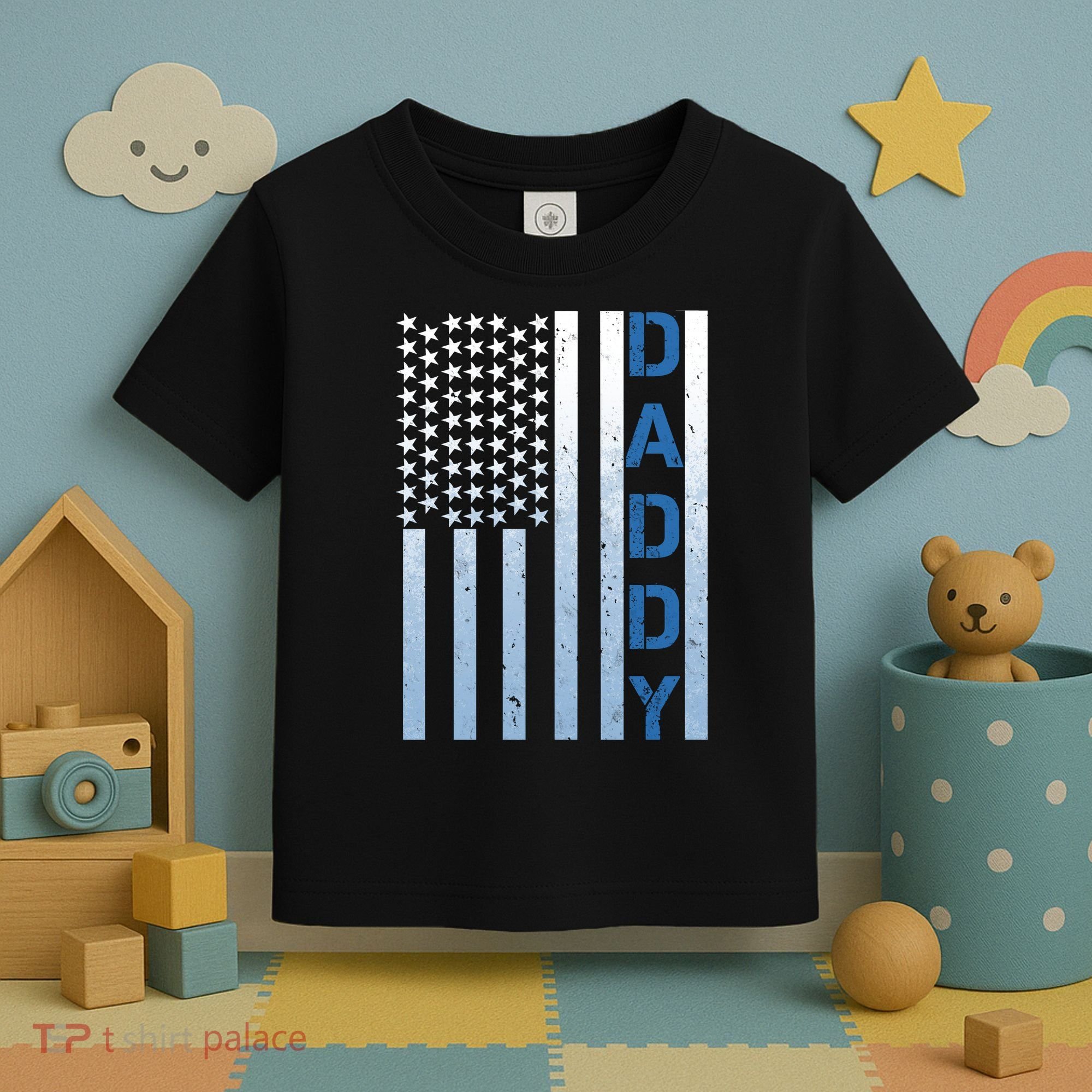 Daddy America Flag Toddler T-Shirt