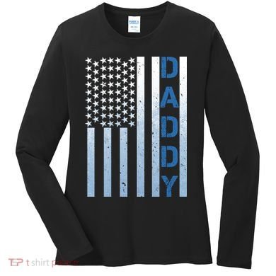 Daddy America Flag Women's Long Sleeve Shirt