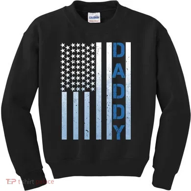 Daddy America Flag Kids Sweatshirt