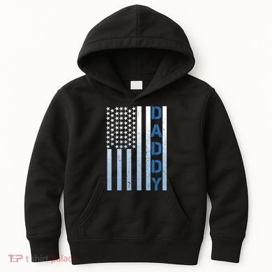 Daddy America Flag Kids Hoodie